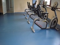 Self-leveling floor in the gym