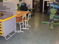  Highly filled decorative coating in the classroom