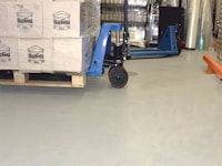 Polymer coating, grocery store warehouses